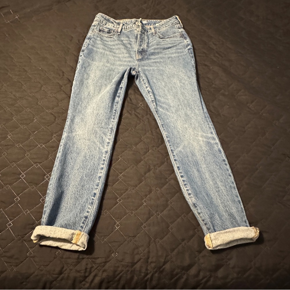 Old Navy Extra High Rise Mom Jeans Size 8 *button fly*